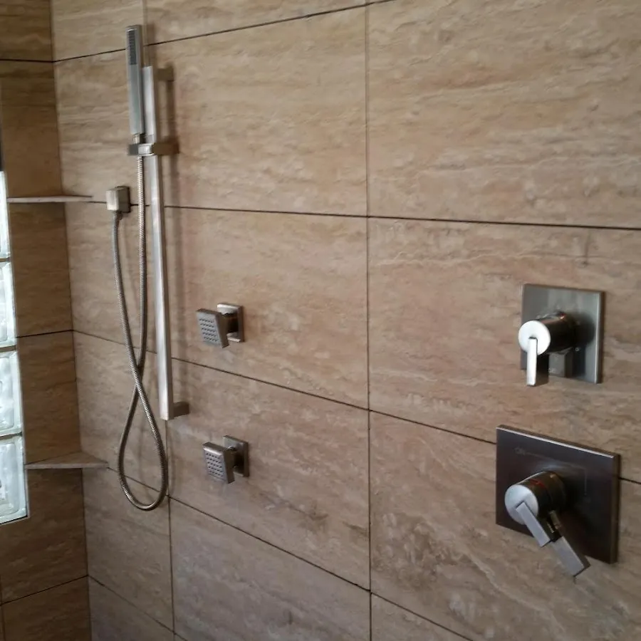 Shower fixture installation for Water Heater Replacement in Moorhead